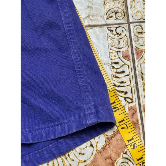Vintage Zena Purple Denim Shorts Size 7 High Rise 90s USA Button Fly‎ Mom - Picture 4 of 7